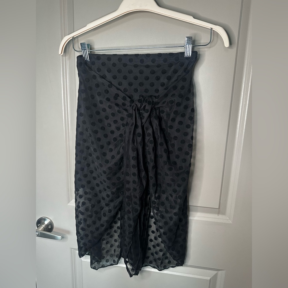 Polka dot Wrap midi skirt Fashion Nova size M